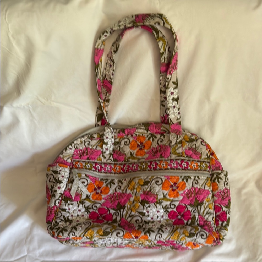Simply Vera Vera Wang Pink and Orange Travel Bag